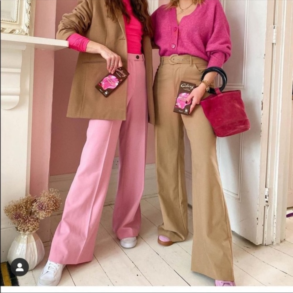 Zara Wide Leg Belted Pants - Picture 2 of 13